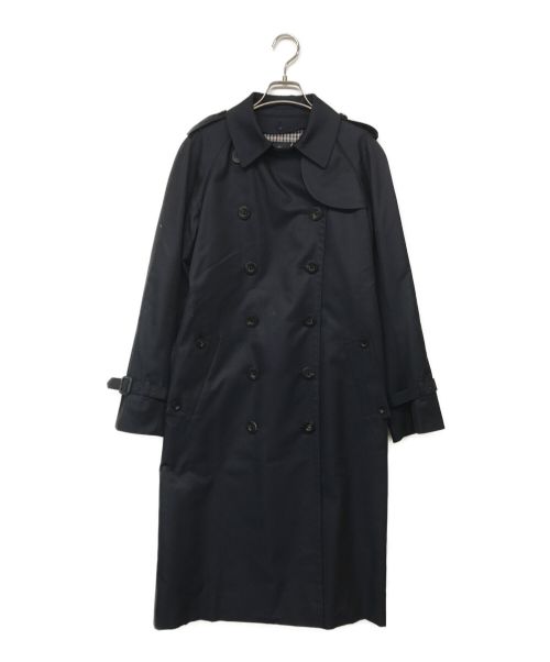 Aquascutum（アクアスキュータム）Aquascutum (アクアスキュータム) BASIC TRENCHCOAT LONG/ベーシックトレンチコートロング ネイビー サイズ:8の古着・服飾アイテム