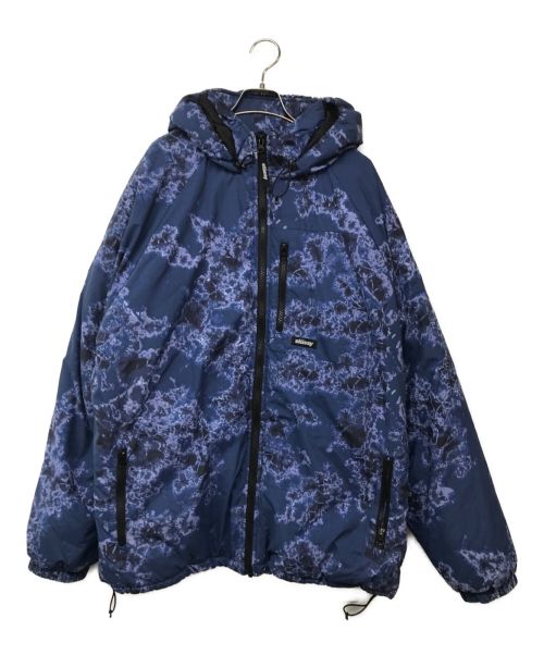 stussy（ステューシー）stussy (ステューシー) Hawaiian Jacquard Mock/ハワイアンジャガードモック ブルー サイズ:XLの古着・服飾アイテム