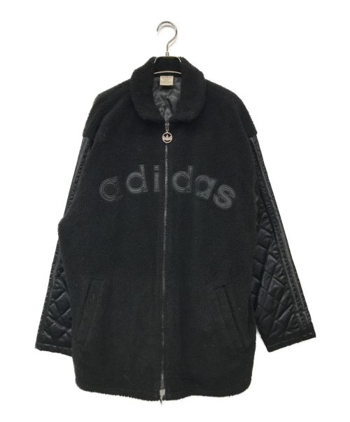 adidas（アディダス）adidas (アディダス) ボアフリースジャケット ブラック サイズ:Lの古着・服飾アイテム