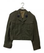 Belgim Armyベルギー軍）の古着「Vintage Distressed Begetex Belgian Armed Forces Work Shirt Jacket/ビンテージディストレステッドベジテックベルジャンアームドフォーセスワークシャツジャケット」｜オリーブ