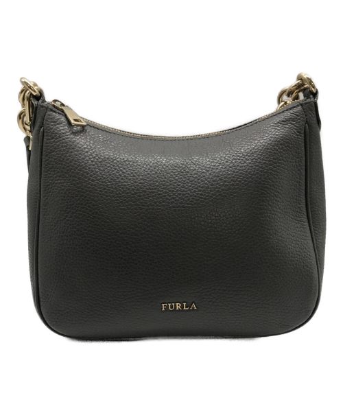 FURLA（フルラ）FURLA (フルラ) 2WAYレザーショルダーバッグ グレーの古着・服飾アイテム