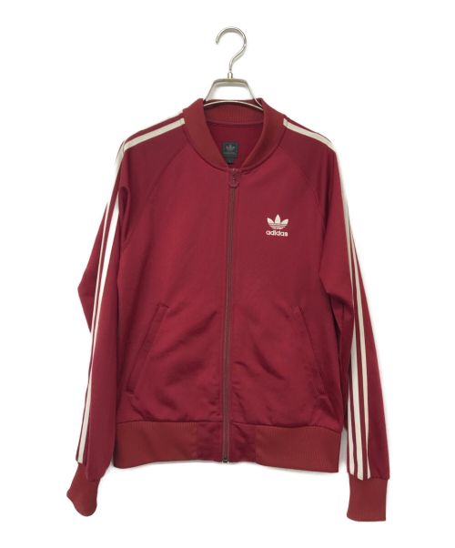 adidas（アディダス）adidas (アディダス) トラックジャケット レッド サイズ:Sの古着・服飾アイテム