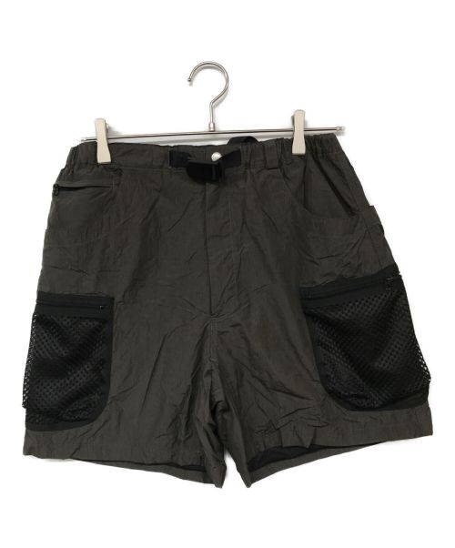 ENDS and MEANS（エンズアンド ミーンズ）ENDS and MEANS (エンズアンド ミーンズ) UTILITY SHORTS オリーブ サイズ:MEDIUMの古着・服飾アイテム