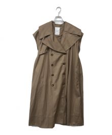 HER LIP TO（ハーリップトゥ）の古着「Sleeveless Twill Trench Dress/スリーブレスツイルトレンチドレス」｜ブラウン