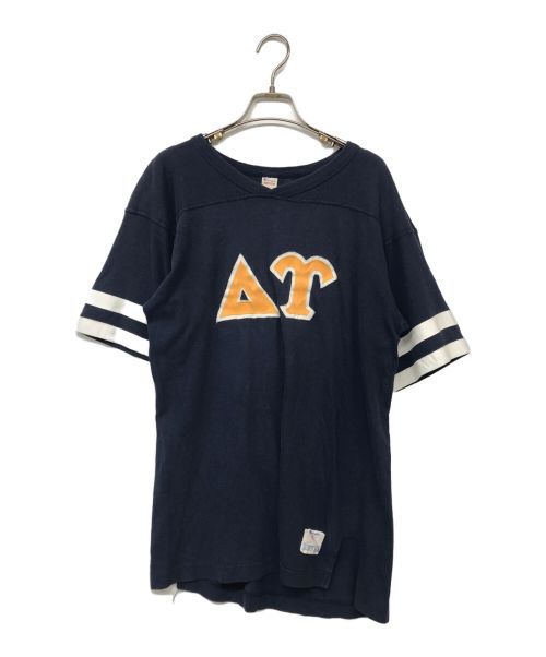 Champion（チャンピオン）Champion (チャンピオン) フットボールTシャツ ネイビー サイズ:Mの古着・服飾アイテム