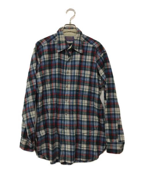 PENDLETON（ペンドルトン）PENDLETON (ペンドルトン) ネルシャツ ブルー×グリーン サイズ:Lの古着・服飾アイテム