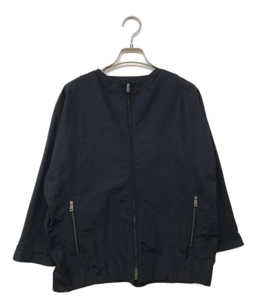 JIL SANDER（ジルサンダー）JIL SANDER (ジルサンダー) ポリエステルシルクジャケット ネイビー サイズ:34の古着・服飾アイテム