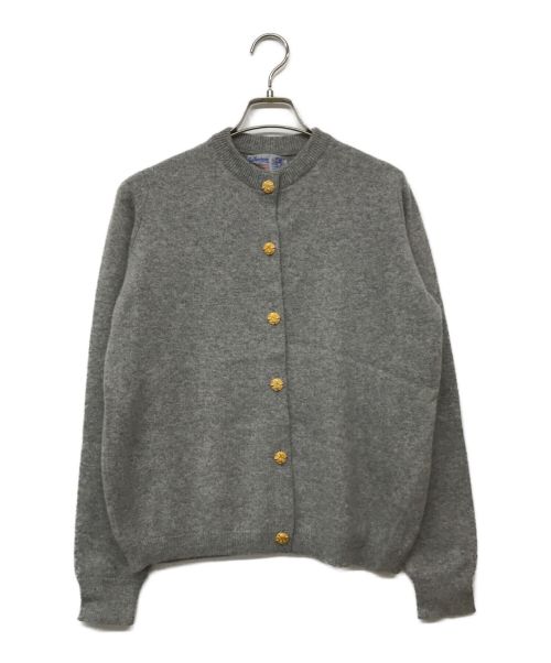 BALLANTYNE CASHMERE（バランタイン カシミア）BALLANTYNE CASHMERE (バランタイン カシミア) 金釦カシミヤカーディガン グレー サイズ:42の古着・服飾アイテム