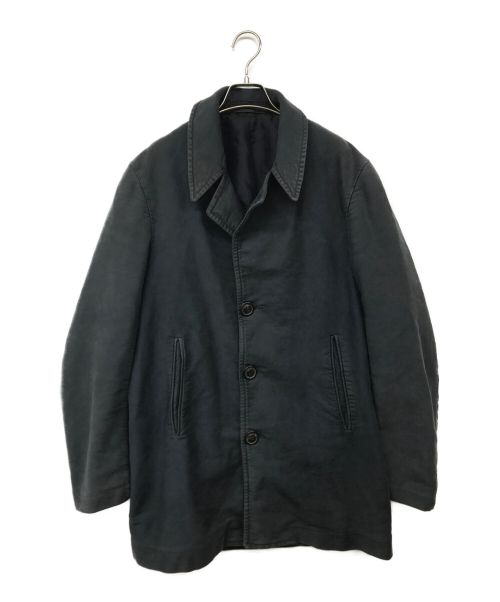 Maison Margiela（メゾンマルジェラ）Maison Margiela (メゾンマルジェラ) 平織り肉厚モールスキンカーコート ネイビー サイズ:46の古着・服飾アイテム