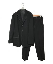 Yohji Yamamoto pour homme（ヨウジヤマモト プールオム）の古着「97AW/蝋人形期 マーブルセットアップ」｜ブラック