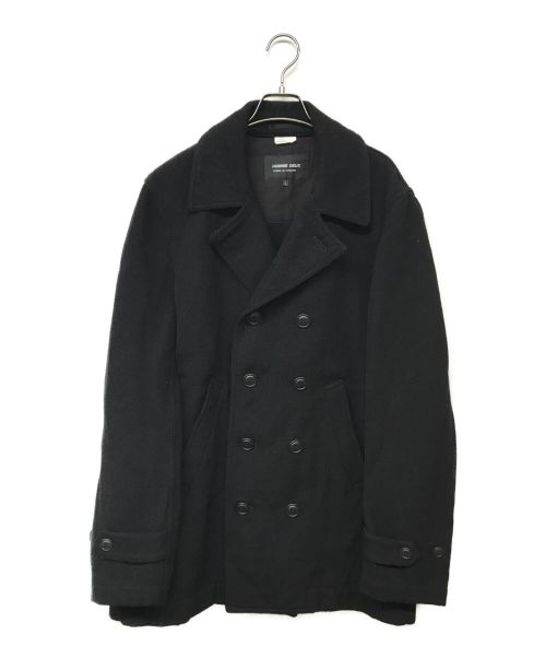 COMME des GARCONS HOMME DEUX（コムデギャルソン オム ドゥ）COMME des GARCONS HOMME DEUX (コムデギャルソン オム ドゥ) Pコート ブラック サイズ:Lの古着・服飾アイテム