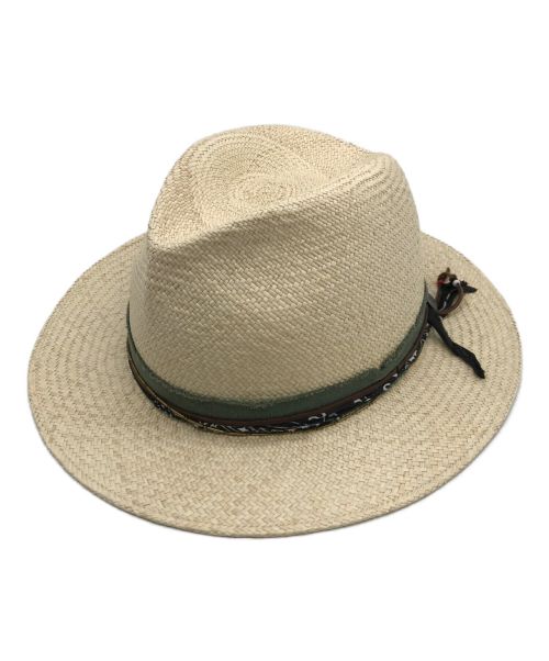 PABLO VINCI（パブロビンチ）PABLO VINCI (パブロビンチ) Panama hat/パナマハット ベージュ サイズ:M/Lの古着・服飾アイテム