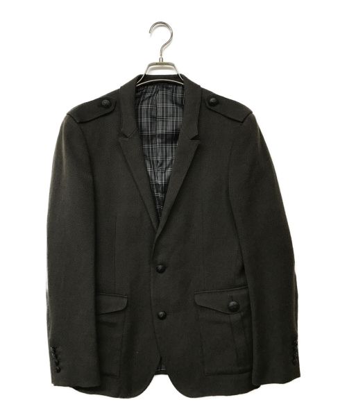 BURBERRY BLACK LABEL（バーバリーブラックレーベル）BURBERRY BLACK LABEL (バーバリーブラックレーベル) エポレット2Bジャケット オリーブ サイズ:Lの古着・服飾アイテム