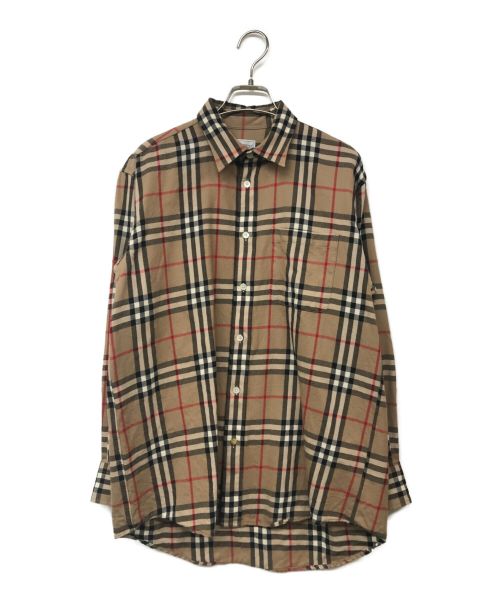 Burberry's（バーバリーズ）Burberry's (バーバリーズ) ノバチェックシャツ ベージュ サイズ:Mediumの古着・服飾アイテム