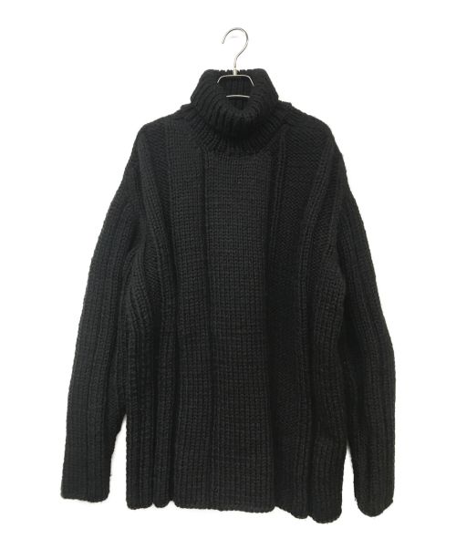 Yohji Yamamoto pour homme（ヨウジヤマモト プールオム）Yohji Yamamoto pour homme (ヨウジヤマモト プールオム) タートルネックニット ブラック サイズ:Mの古着・服飾アイテム