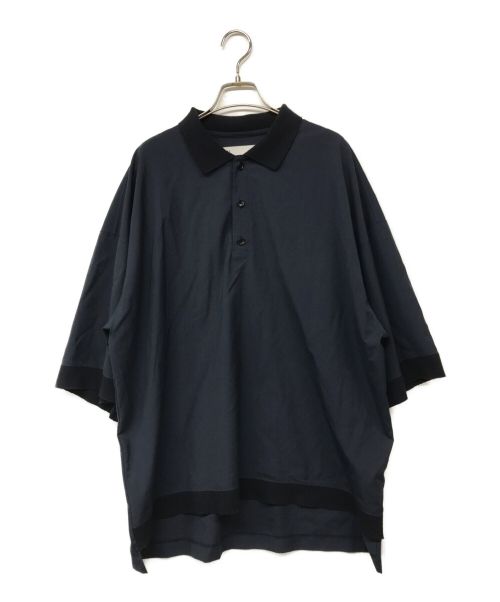 VOAAOV（ヴォアーブ）VOAAOV (ヴォアーブ) OVERSIZED WASHABLE WOOL POLO ネイビー サイズ:2の古着・服飾アイテム