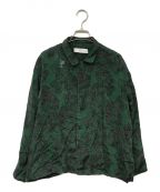 TOGA PULLAトーガ プルラ）の古着「INNER PRINT SHIRT/インナープリントシャツ」｜グリーン