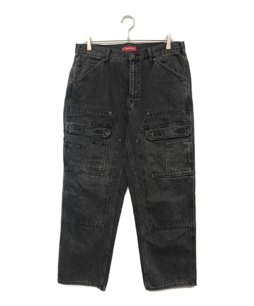 SUPREME（シュプリーム）SUPREME (シュプリーム) 22SS Knee Denim Utility Pant/デニムカーゴパンツ グレー サイズ:86cm (W34)の古着・服飾アイテム