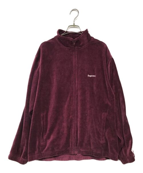 SUPREME（シュプリーム）SUPREME (シュプリーム) Studded Velour Track Jacket ボルドー サイズ:XLの古着・服飾アイテム