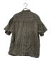 STEVEN ALAN CELL/PRNT REGULAR COLLAR SHORT SLEEVE SHIRT BOX -LOOSE/セルプリントレギュラーカラーシャツスリーブショートボックスルーズ ブラウン サイズ:S：6800円