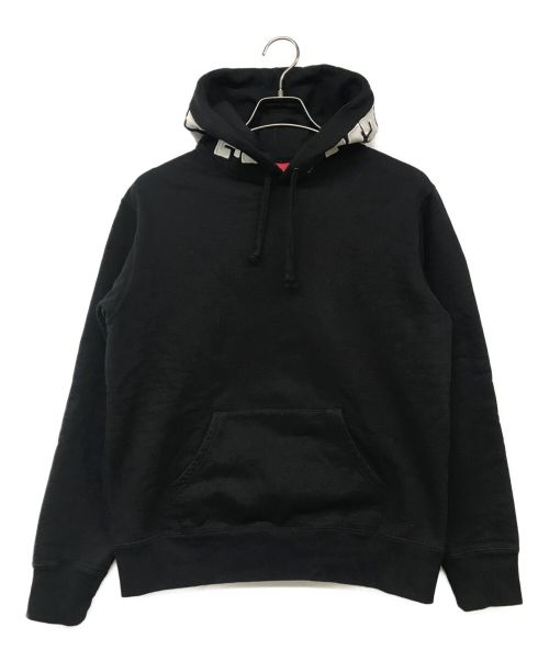 SUPREME（シュプリーム）SUPREME (シュプリーム) PANELED HOODED SWEATSHIRT/パネルドフーデッドスウェットシャツ ブラック サイズ:Sの古着・服飾アイテム