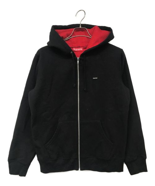 SUPREME（シュプリーム）SUPREME (シュプリーム) Contrast Zip Up Hooded/コントラストジップアップフーデッド ブラック サイズ:Sの古着・服飾アイテム