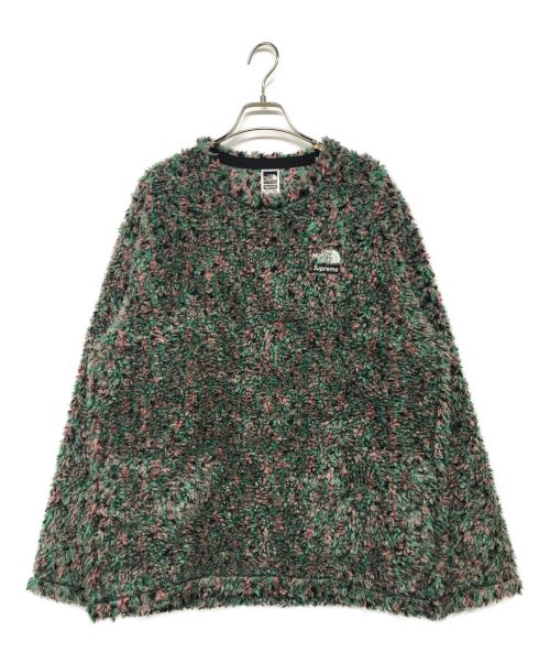 SUPREME（シュプリーム）SUPREME (シュプリーム) THE NORTH FACE (ザ ノース フェイス) High Pile Fleece Pullover/ハイパイルフリースプルオーバー グリーン サイズ:Mの古着・服飾アイテム