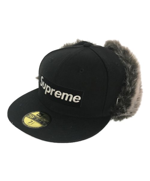 SUPREME（シュプリーム）SUPREME (シュプリーム) New Era (ニューエラ) Flap BOX LOGO Cap/フラップボックスロゴキャップ ブラックの古着・服飾アイテム