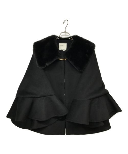 HER LIP TO（ハーリップトゥ）HER LIP TO (ハーリップトゥ) Convertible Faux Fur Tippet Coat ブラック サイズ:Sの古着・服飾アイテム