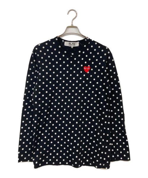 PLAY COMME des GARCONS（プレイ コムデギャルソン）PLAY COMME des GARCONS (プレイ コムデギャルソン) ロングスリーブカットソー ブラック サイズ:XXLの古着・服飾アイテム