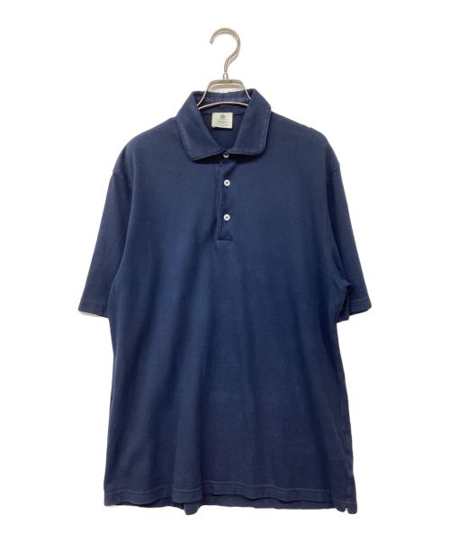 BORRELLI（ボレッリ）BORRELLI (ボレッリ) ポロシャツ ネイビー サイズ:50の古着・服飾アイテム