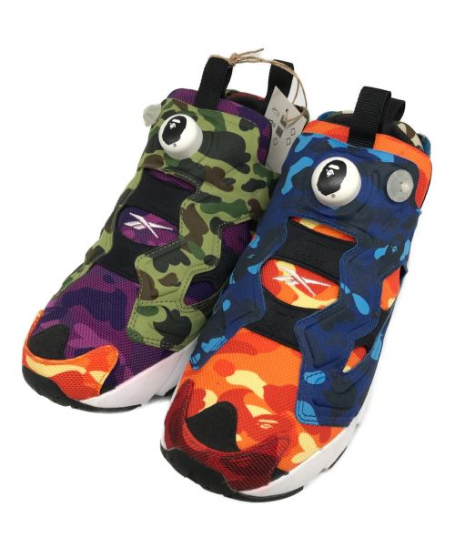 REEBOK（リーボック）REEBOK (リーボック) A BATHING APE (アベイシングエイプ) INSTA PUMP FURY OG グリーン サイズ:US7の古着・服飾アイテム