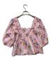 GANNI (ガニー) Printed Cotton Smock Blouse/プリンテッドコットンスモックブラウス ピンク サイズ:36：7800円