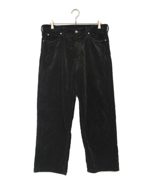 AURALEE（オーラリー）AURALEE (オーラリー) WASHED CORDUROY 5P PANTS/ウォッシュドコーデュロイ5ポケットパンツ ブラック サイズ:5の古着・服飾アイテム