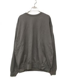 AURALEE（オーラリー）の古着「ELASTIC HIGH GAUGE SWEAT P/O/エラスティックハイゲージスウェットプルオーバー」｜グレー