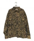 COOTIE PRODUCTIONSクーティープロダクツ）の古着「Corduroy Leopard CPO Jacket」｜ベージュ