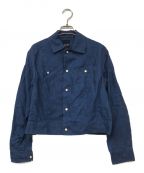45Rフォーティーファイブアール）の古着「リネンスナップボタンシャツ」｜ブルー
