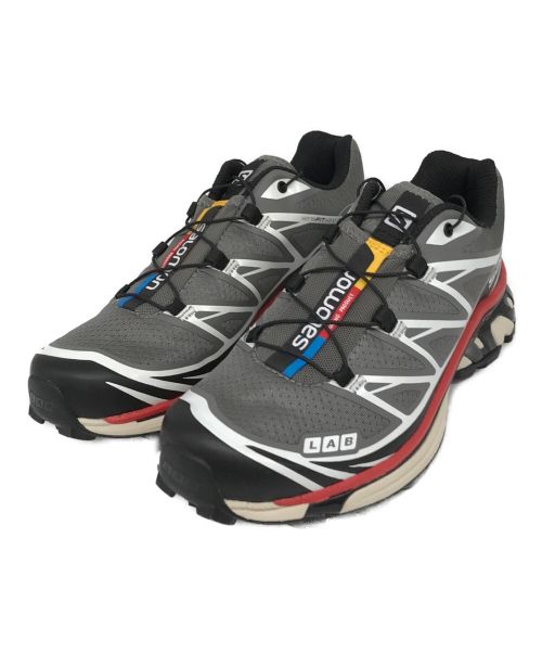 SALOMON（サロモン）SALOMON (サロモン) XT-6/Pewter Black Aurora Red グレー×ブラック サイズ:23の古着・服飾アイテム