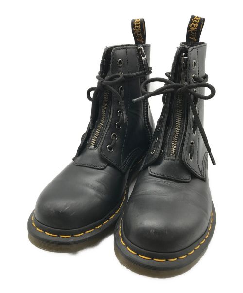 Dr.Martens（ドクターマーチン）Dr.Martens (ドクターマーチン) 1460 TWIN ZIP 8 ホール ブーツ ブラック サイズ:25.5㎝の古着・服飾アイテム