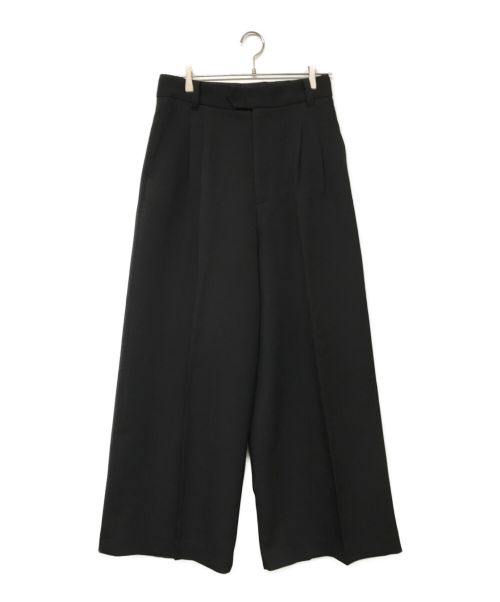 M TO R（ムウトアール）M TO R (ムウトアール) DOUBLETUCK WIDE PANTS ブラック サイズ:40の古着・服飾アイテム