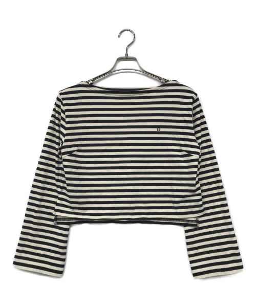 HER LIP TO（ハーリップトゥ）HER LIP TO (ハーリップトゥ) French Striped Top ホワイト×ブラック サイズ:Freeの古着・服飾アイテム