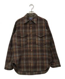 PENDLETON（ペンドルトン）の古着「ウールチェックシャツ」｜ブラウン