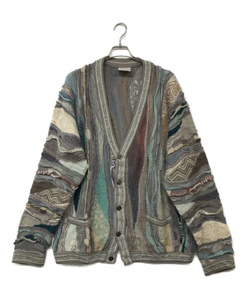 Coogi（クージー）Coogi (クージー) 3Dニットカーディガン マルチカラー サイズ:ＸＬの古着・服飾アイテム