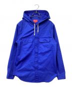 SUPREMEシュプリーム）の古着「Hooded twill shirt/フーデッドツイルシャツ」｜ブルー