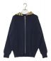 soduk（スドーク）の古着「asymmetry zip-up cardigan/アシンメトリージップアップカーディガン」｜ネイビー