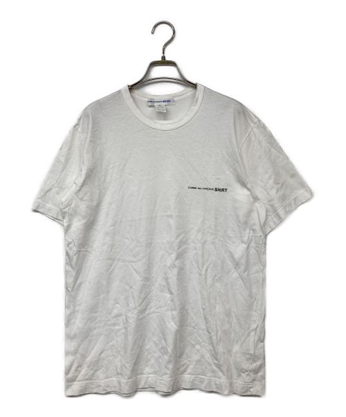 COMME des GARCONS SHIRT（コムデギャルソンシャツ）COMME des GARCONS SHIRT (コムデギャルソンシャツ) 胸ロゴ半袖Tシャツ ホワイト サイズ:XLの古着・服飾アイテム