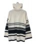 WRAPINKNOT (ラッピンノット) STUDIOUS (ステュディオス) OVERSIZE BORDER KNIT/オーバーサイズボーダーニット ベージュ：9000円