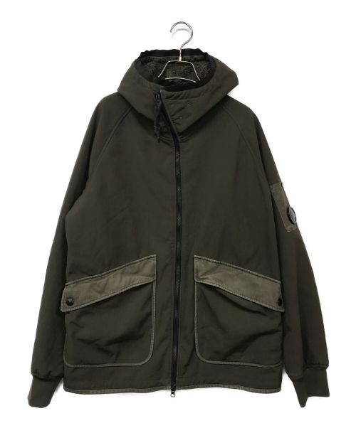 C.P COMPANY（シーピーカンパニー）C.P COMPANY (シーピーカンパニー) FUR LINED ZIP UP JACKET カーキ サイズ:表記無しの古着・服飾アイテム