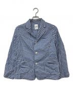 45Rフォーティーファイブアール）の古着「薄オックスギンガムのシャツジャケット」｜ブルー