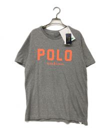 POLO RALPH LAUREN（ポロ・ラルフローレン）の古着「ロゴプリントTシャツ」｜グレー×オレンジ